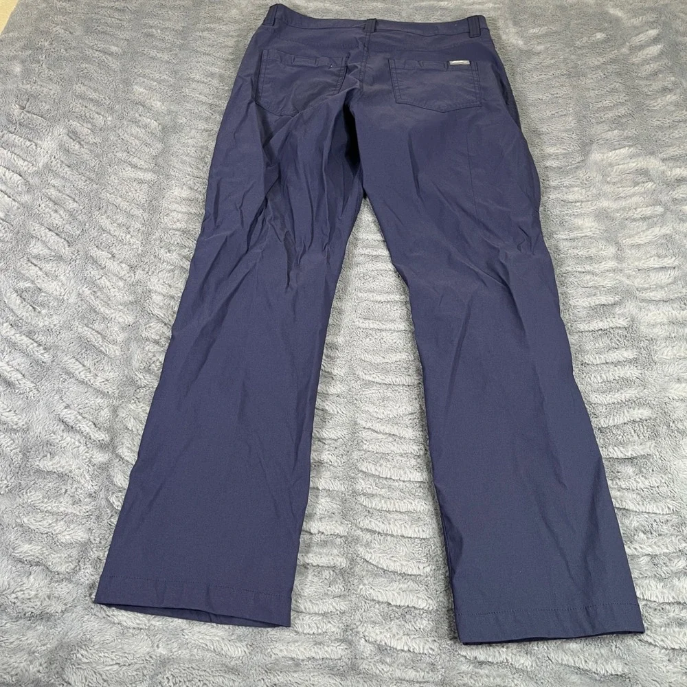 Eddie Bauer Mens Tech‎ Pant 32x28 Navy Blue Nylon Spandex Stretch Hiking 1423671